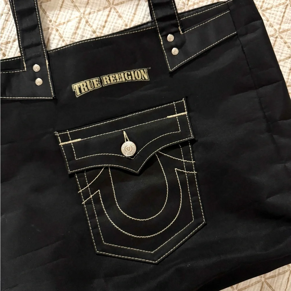 Vintage True Religion Horseshoe Tote- Y2K 🖤 - Picture 3 of 7
